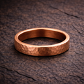 Copper Vault Pure Copper Ring — Hammered Band