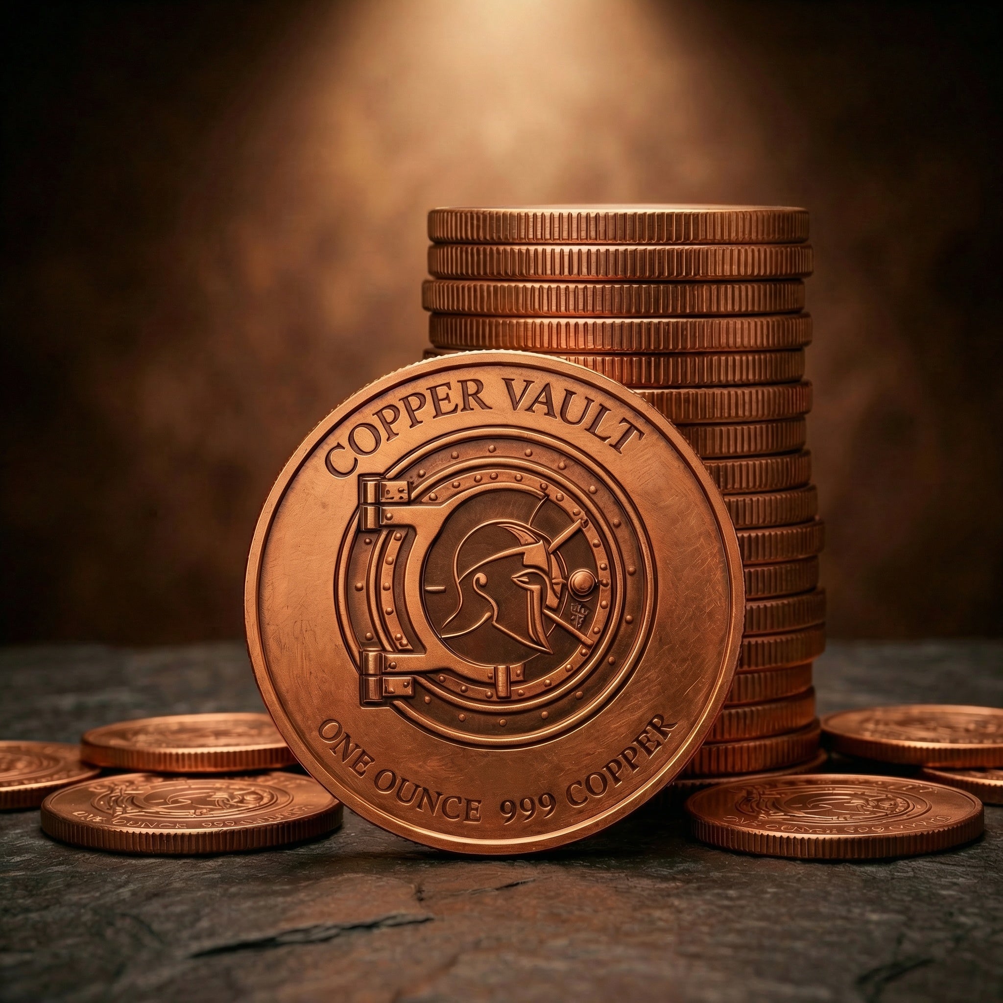 Copper Vault 1oz Copper Bullion Coin — 999 Fine Copper