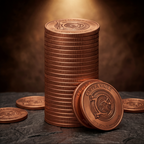 100 Coin Copper Stack | 99.9% Pure Copper
