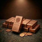 Copper Vault 10kg Copper Bar Stack — 10 × 1kg Bars